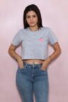 Polo para Mujer Crop Top  Fresa