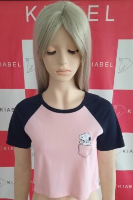 Polo para Mujer Crop Top modelo snoppy