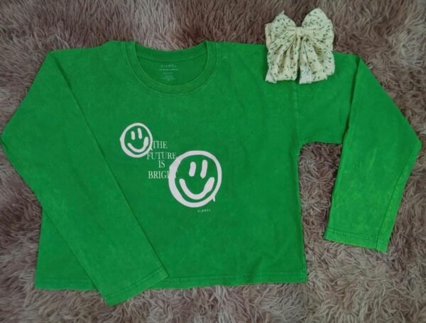 Polo para Mujer Crop Top Modelo manga Larga