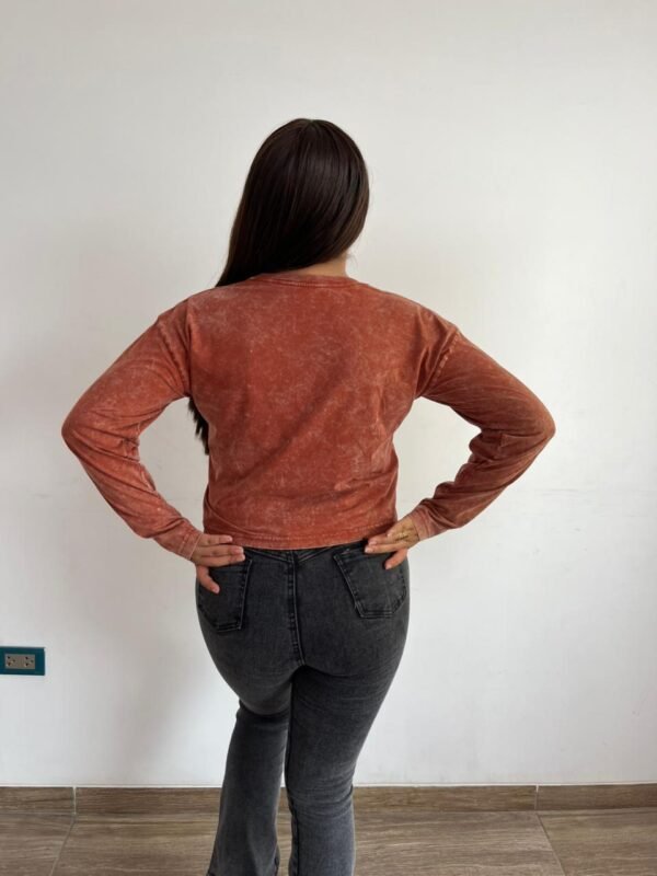 Polo para Mujer Crop Top Modelo manga Larga - Imagen 3