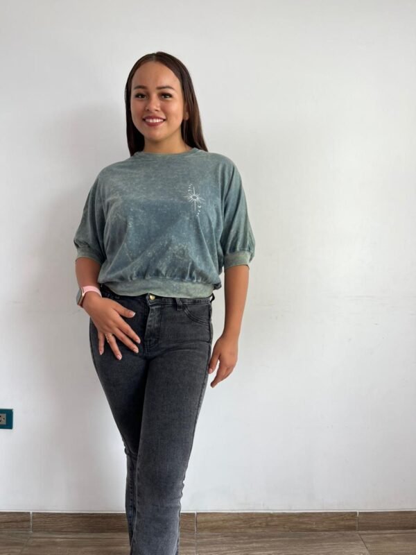 Polo para Mujer Crop Top modelo Murciélago